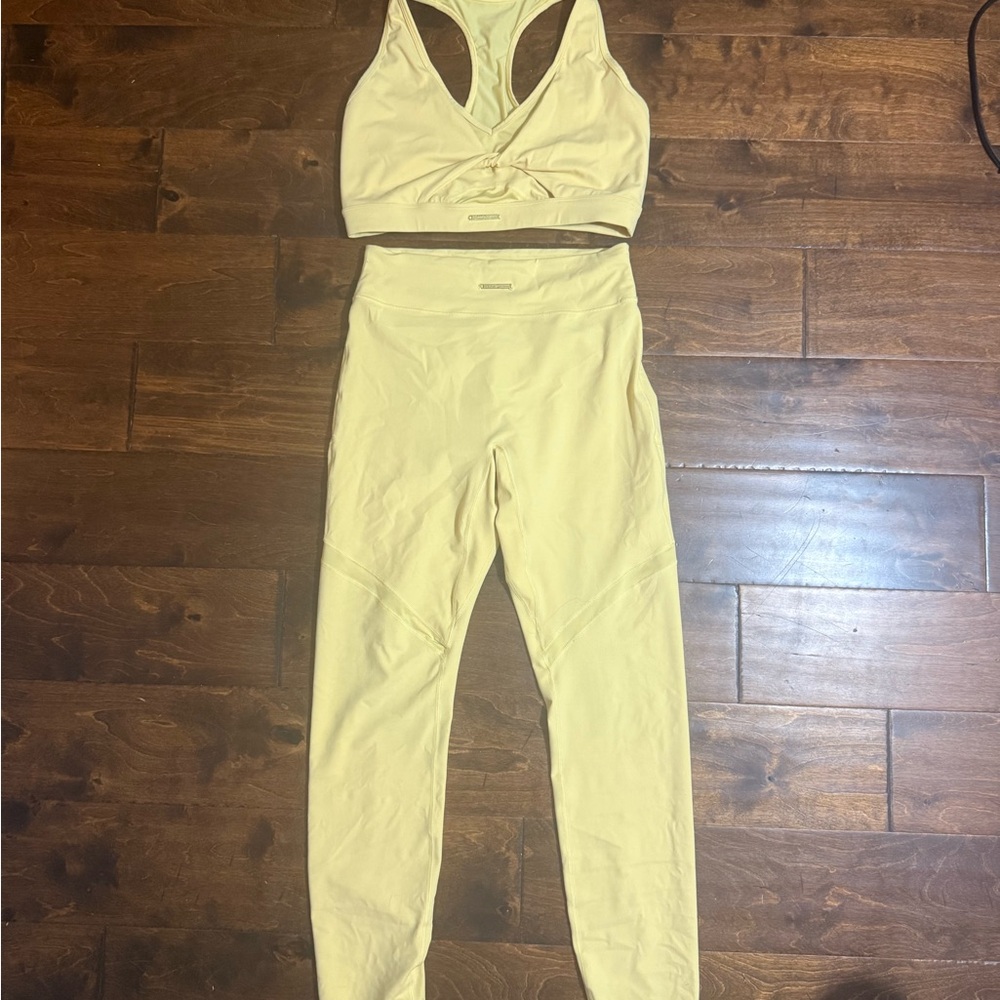 Yellow Whitney Simmons Gymshark Activewear Set